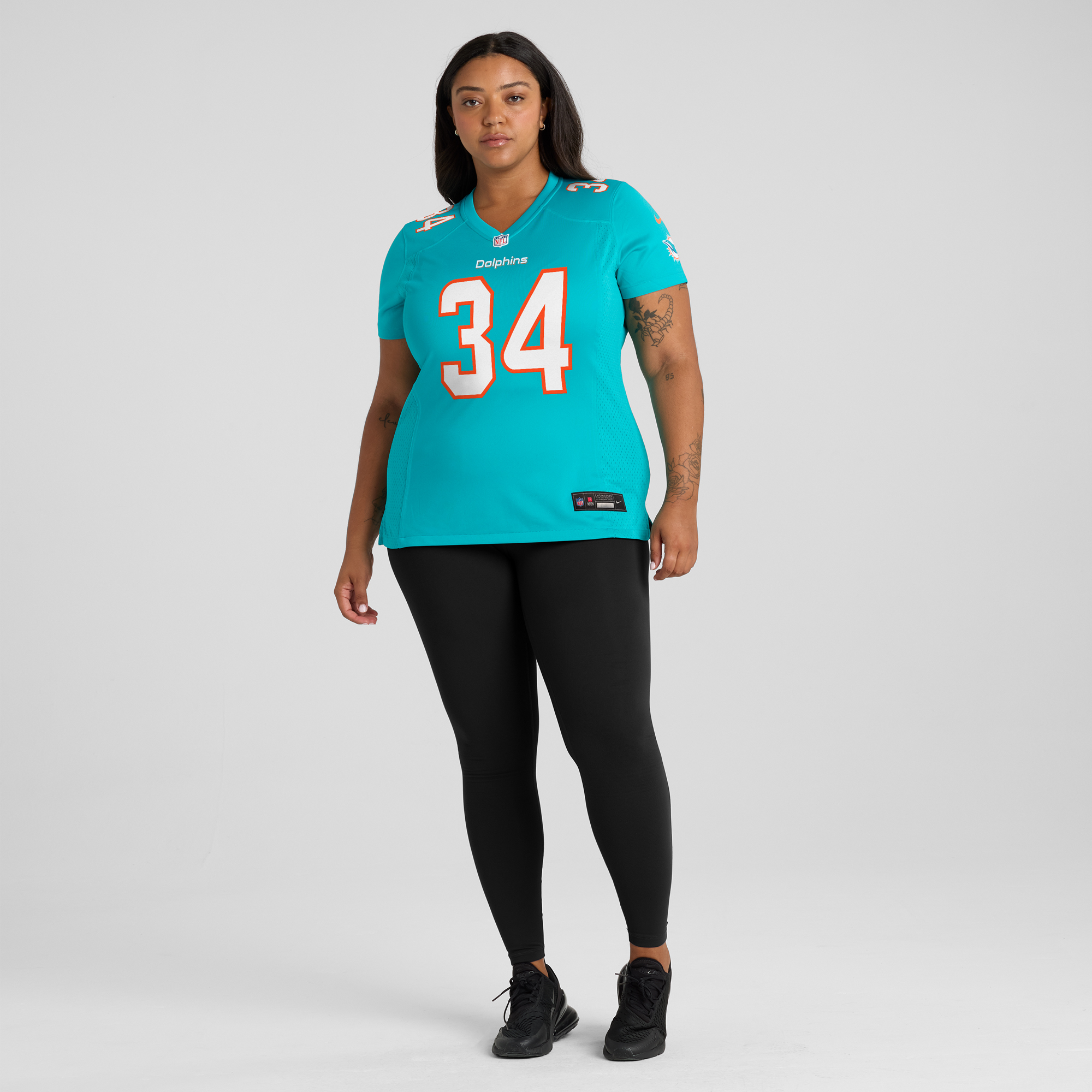 Women's Nike Parry Nickerson Aqua Miami Dolphins Team Game Jersey - Image 7