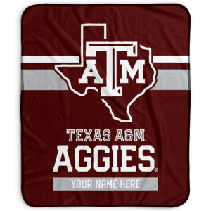 Pegasus Texas A&M Aggies 50" x 60" Stripes Personalized Fleece Blanket