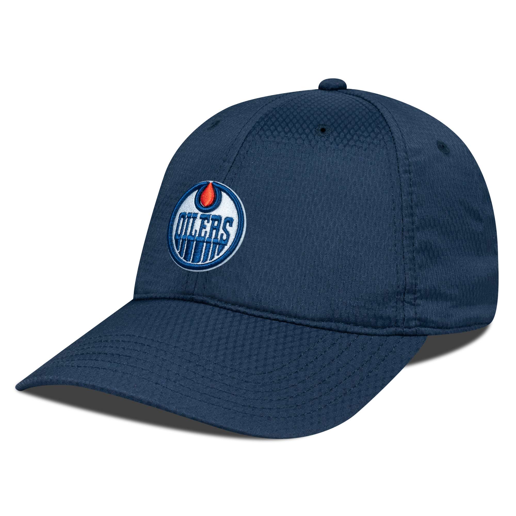 Men's Levelwear Navy Edmonton Oilers Matrix Adjustable Hat - Image 6