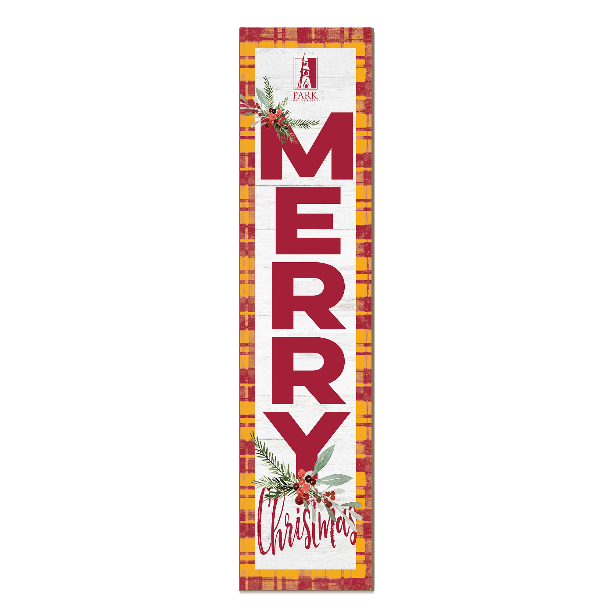 Park Pirates 12'' x 48'' Outdoor Merry Christmas Leaner