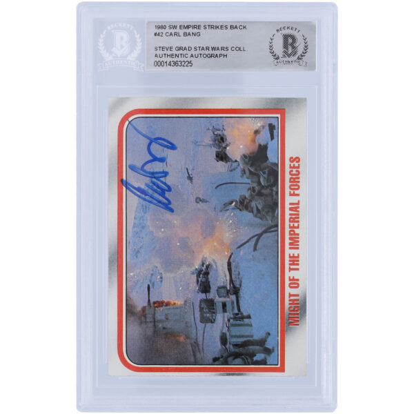 Carl Bang Star Wars Autographed 1980 Topps The Empire Strikes Back #42 BAS Authenticated Card