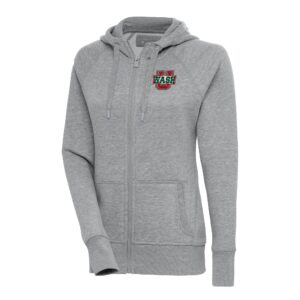 Women's Antigua  Heather Gray Washington-St. Louis Victory Full-Zip Hoodie