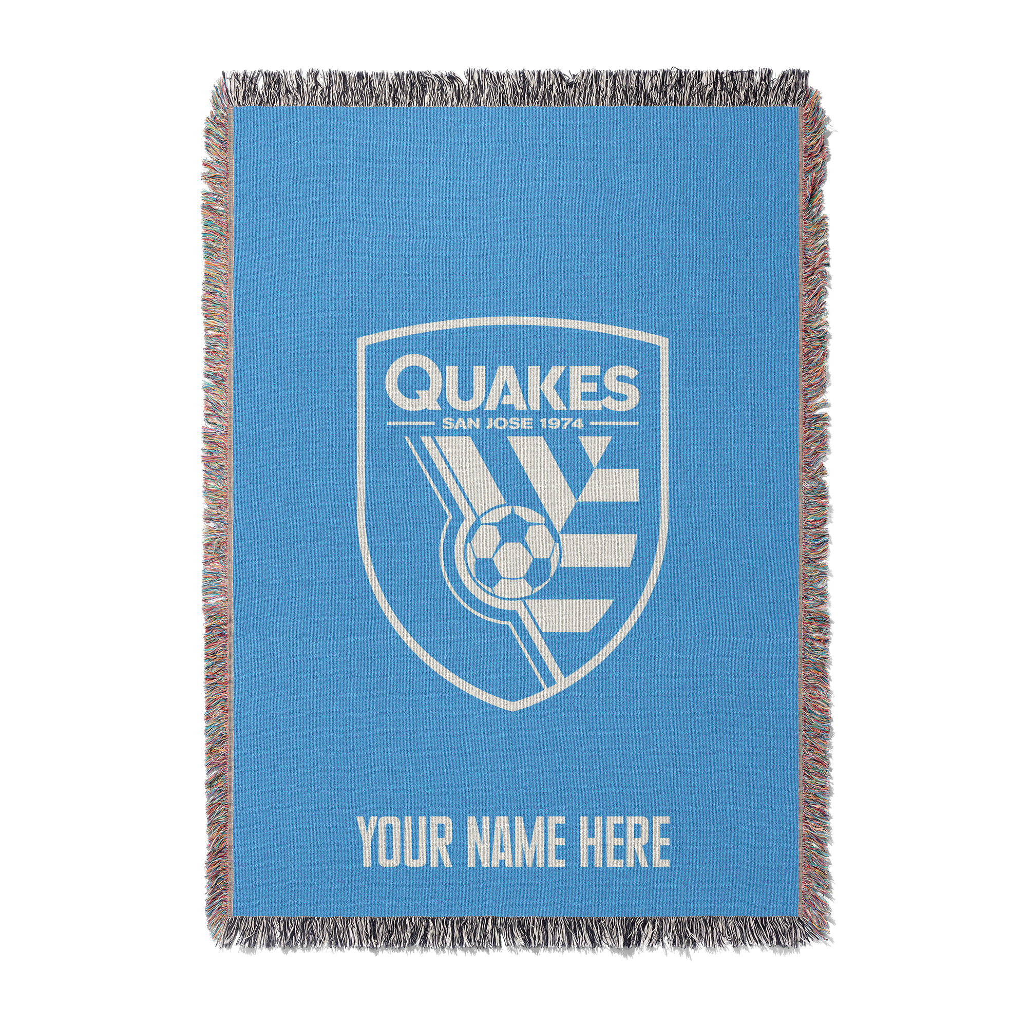 Chad & Jake San Jose Earthquakes 50" x 60" Personalized Woven Blanket