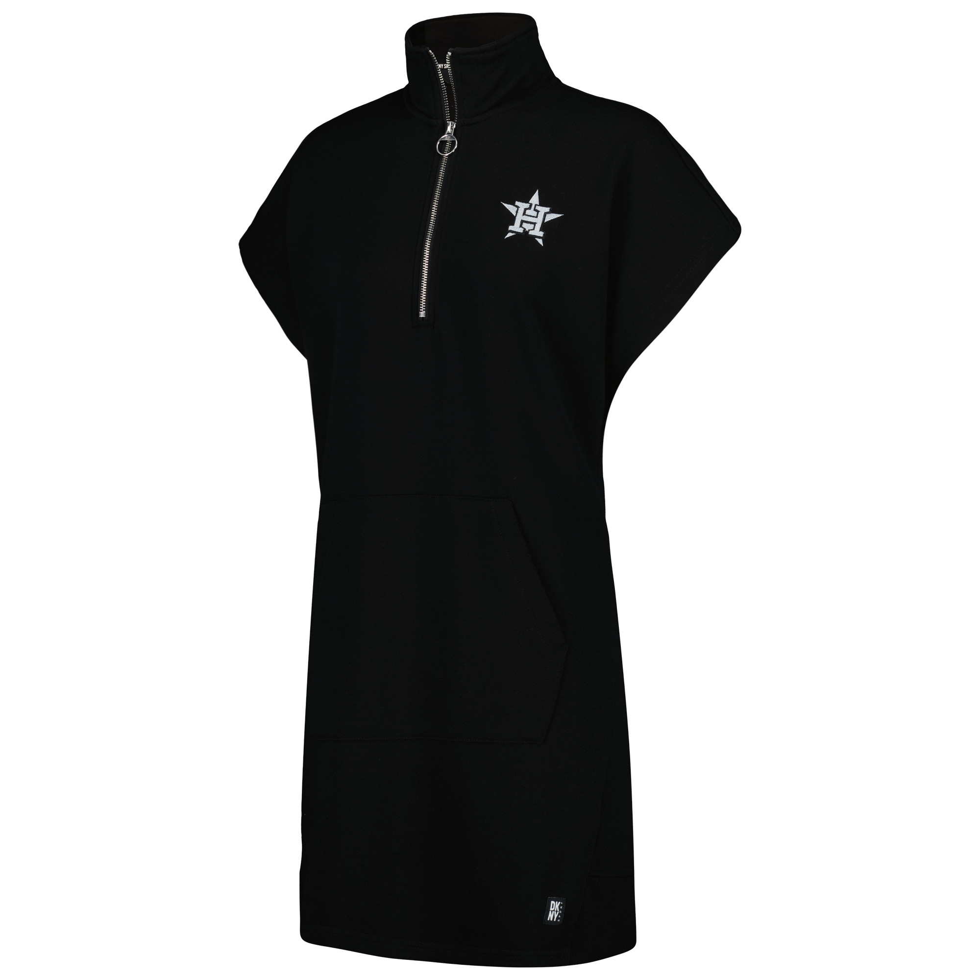 Women's DKNY Sport Black Houston Astros Emily Quarter-Zip Sneaker Dress - Image 3