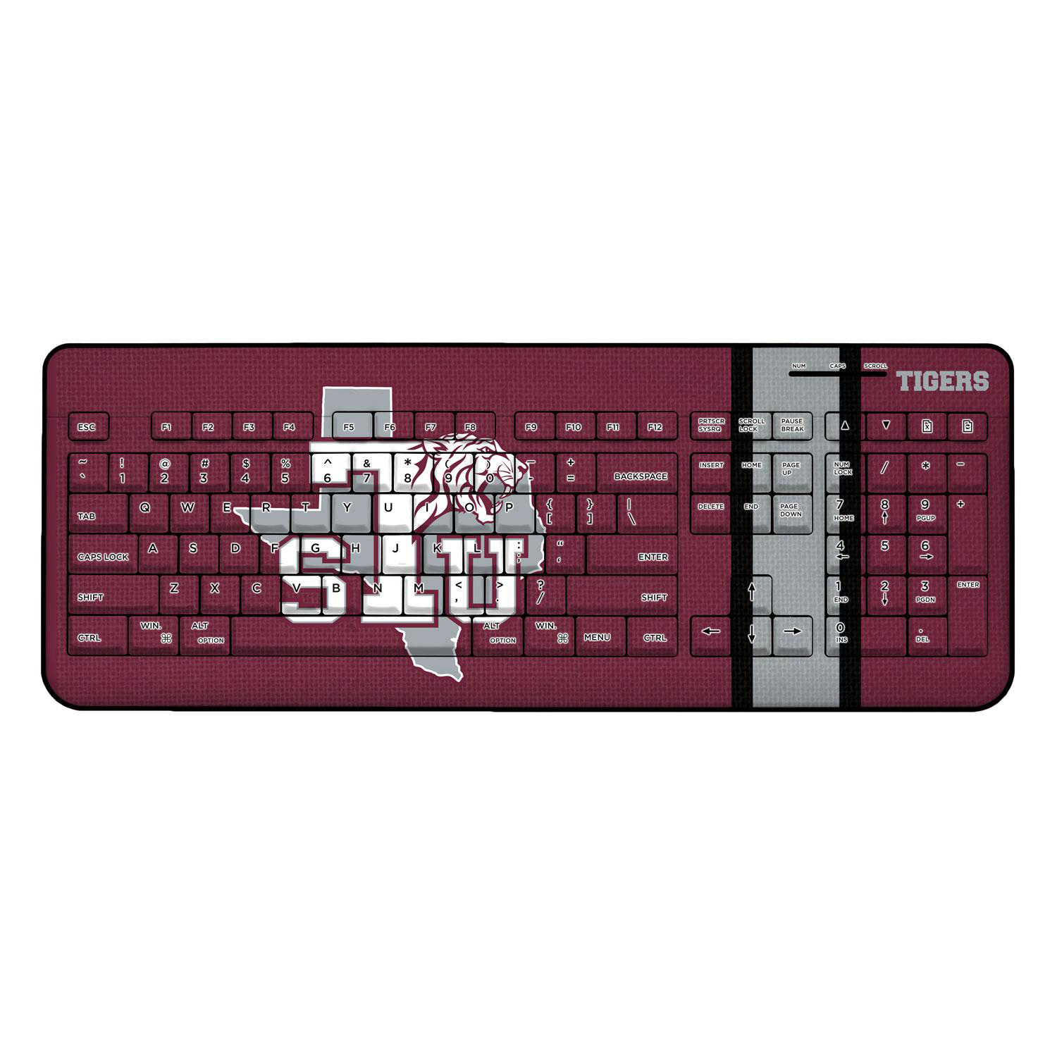 Keyscaper Texas Southern Tigers Stripe Design Wireless Keyboard