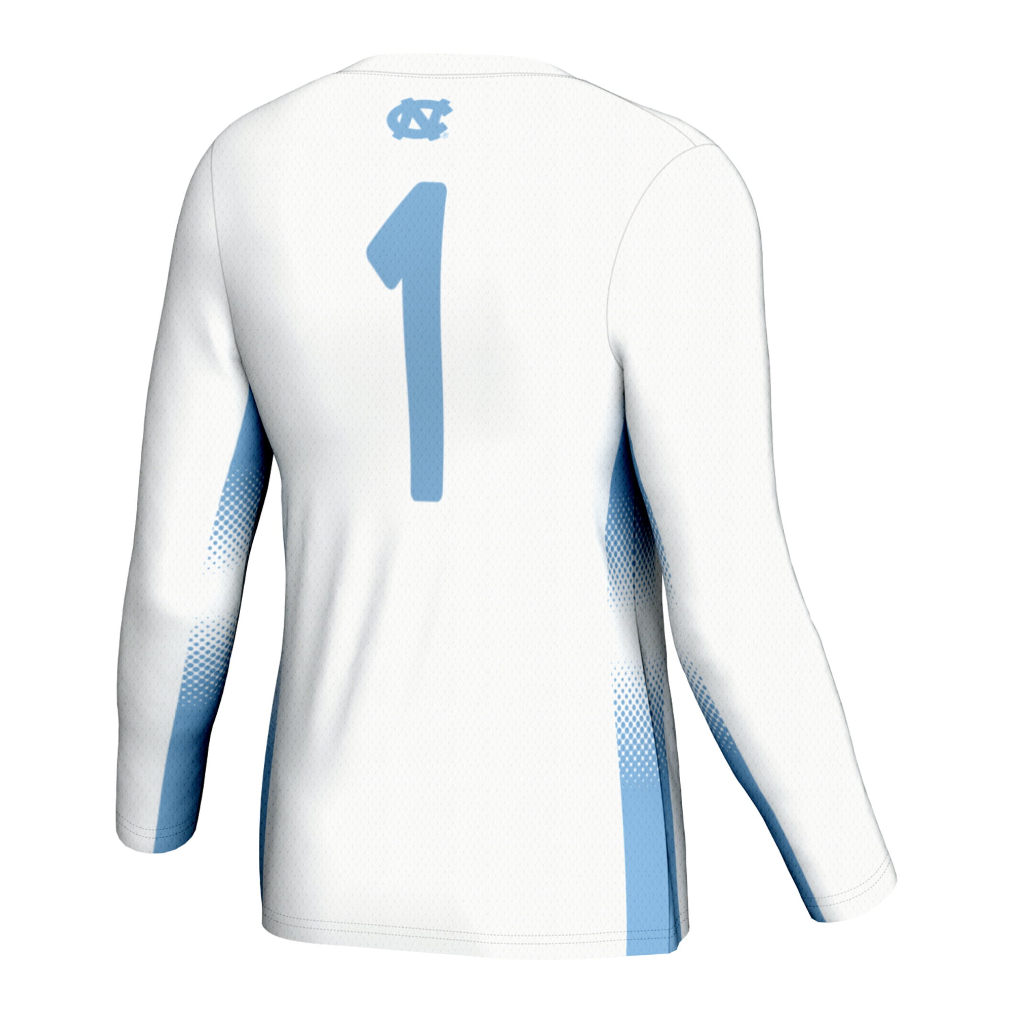 Unisex GameDay Greats #1 White North Carolina Tar Heels Women's Volleyball Jersey - Image 4
