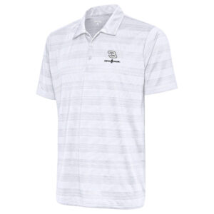 Men's Antigua White Austin Dillon Compass Polo