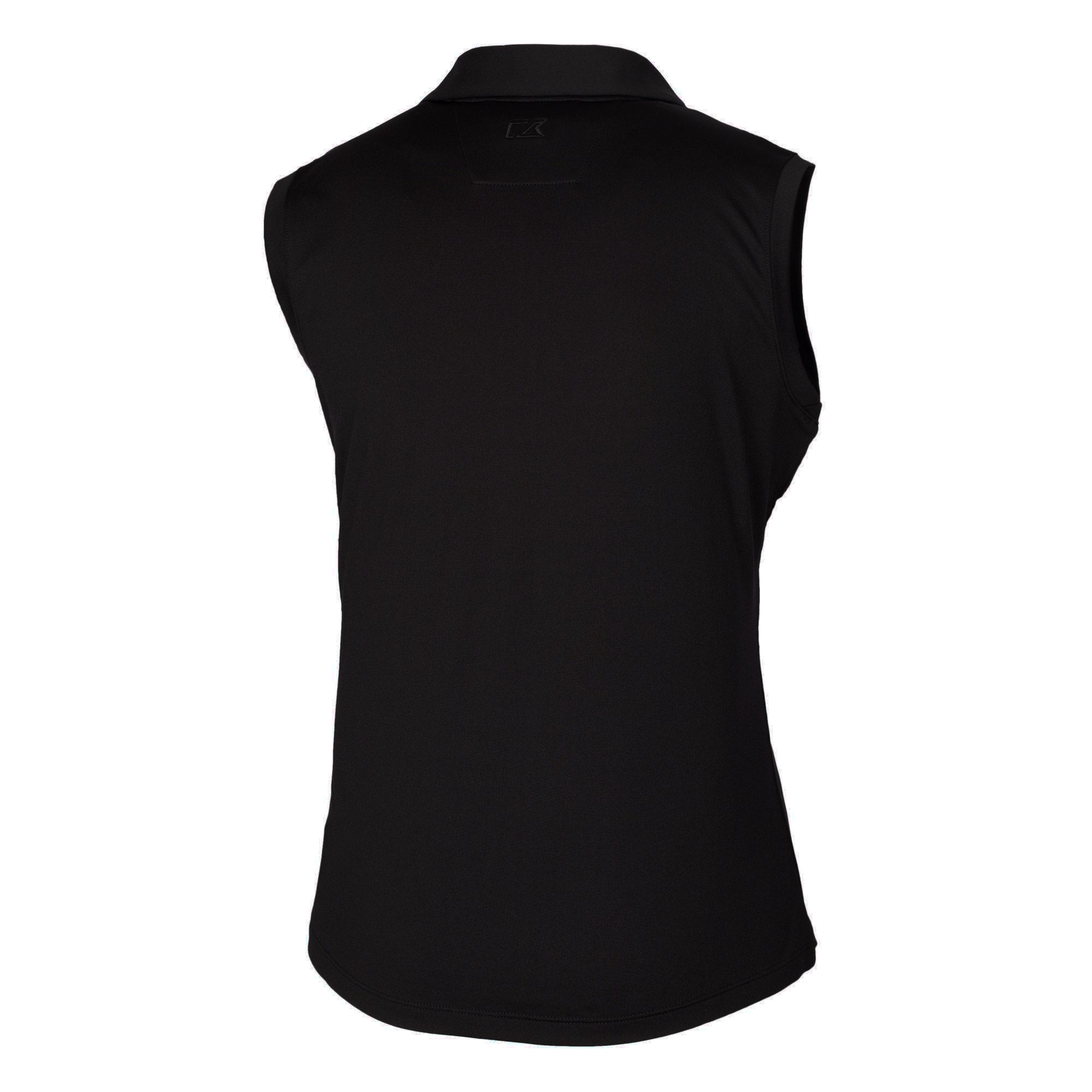 Women's Cutter & Buck Black Lansing Lugnuts Forge DryTec Stretch Sleeveless Polo - Image 7