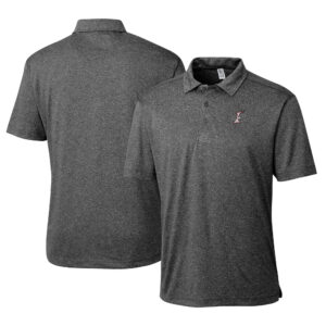 Men's Cutter & Buck  Heather Black Albuquerque Isotopes  Clique Charge Active Polo