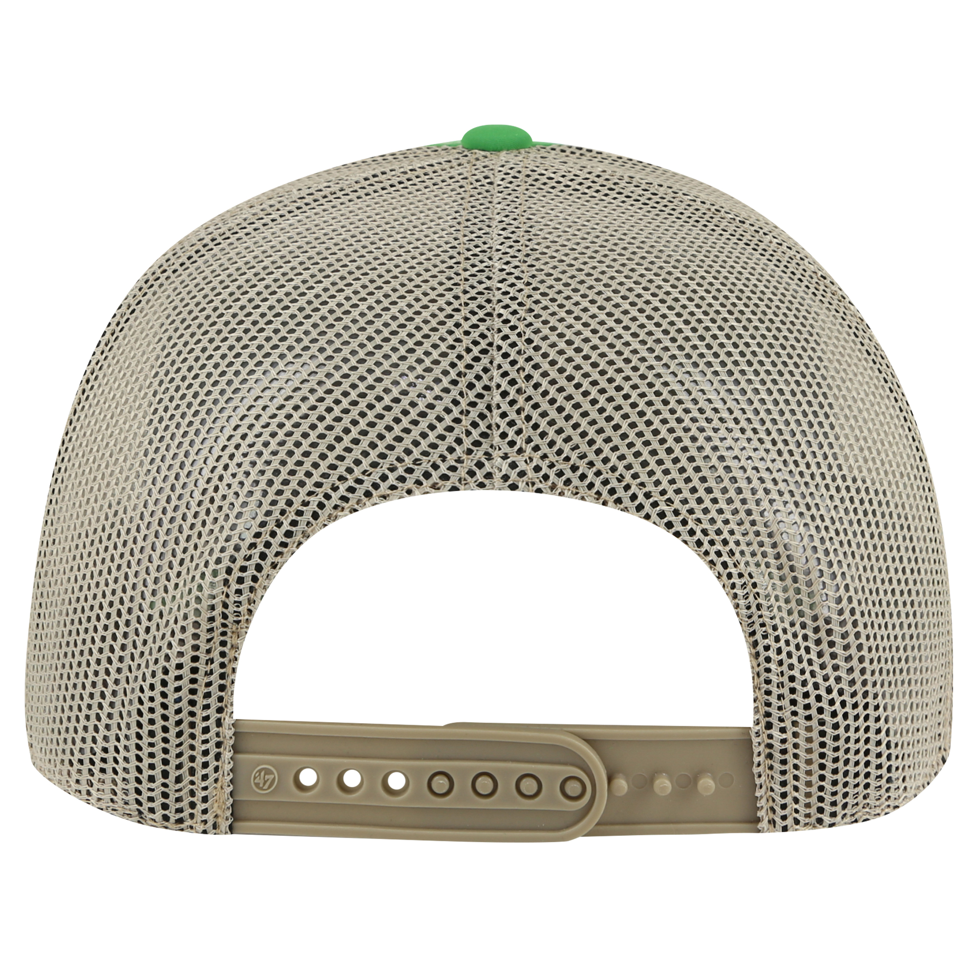 Men's '47 Kelly Green/Natural New York Jets Campscape Relaxed Trucker Adjustable Hat - Image 4