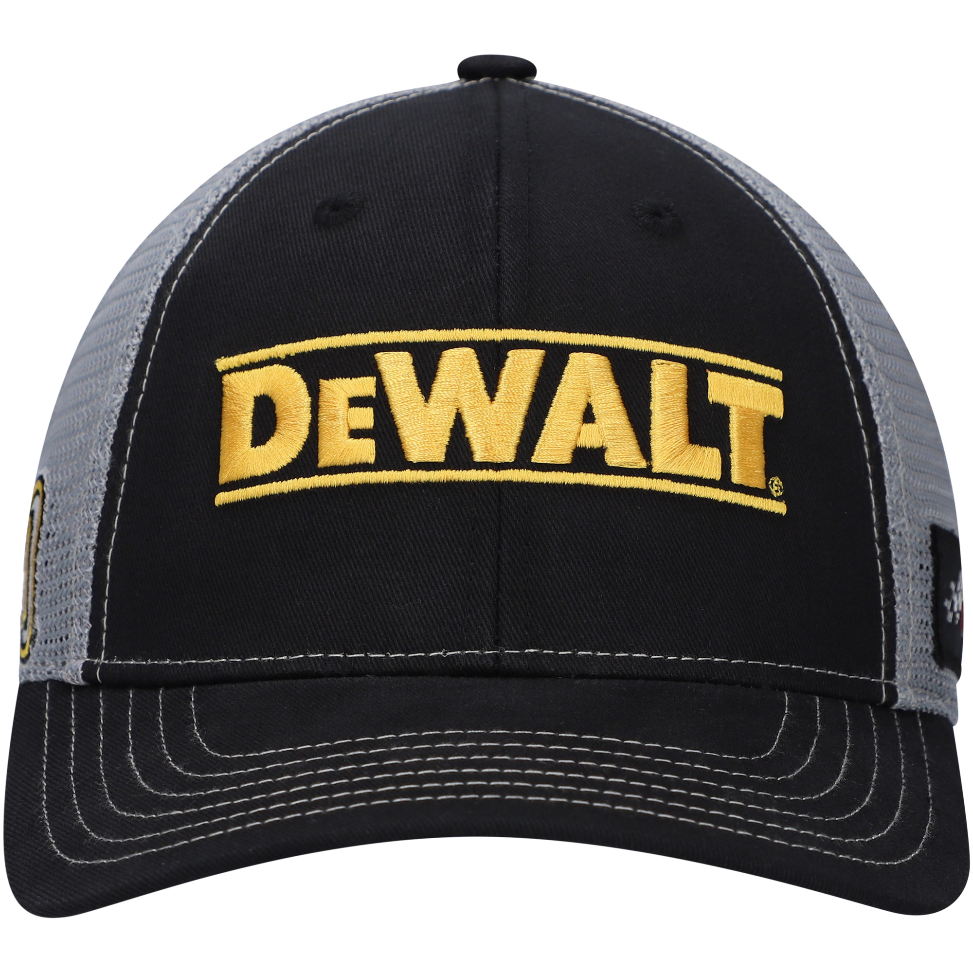 Men's Joe Gibbs Racing Team Collection Black/Gray Christopher Bell Sponsor Trucker Adjustable Hat - Image 5