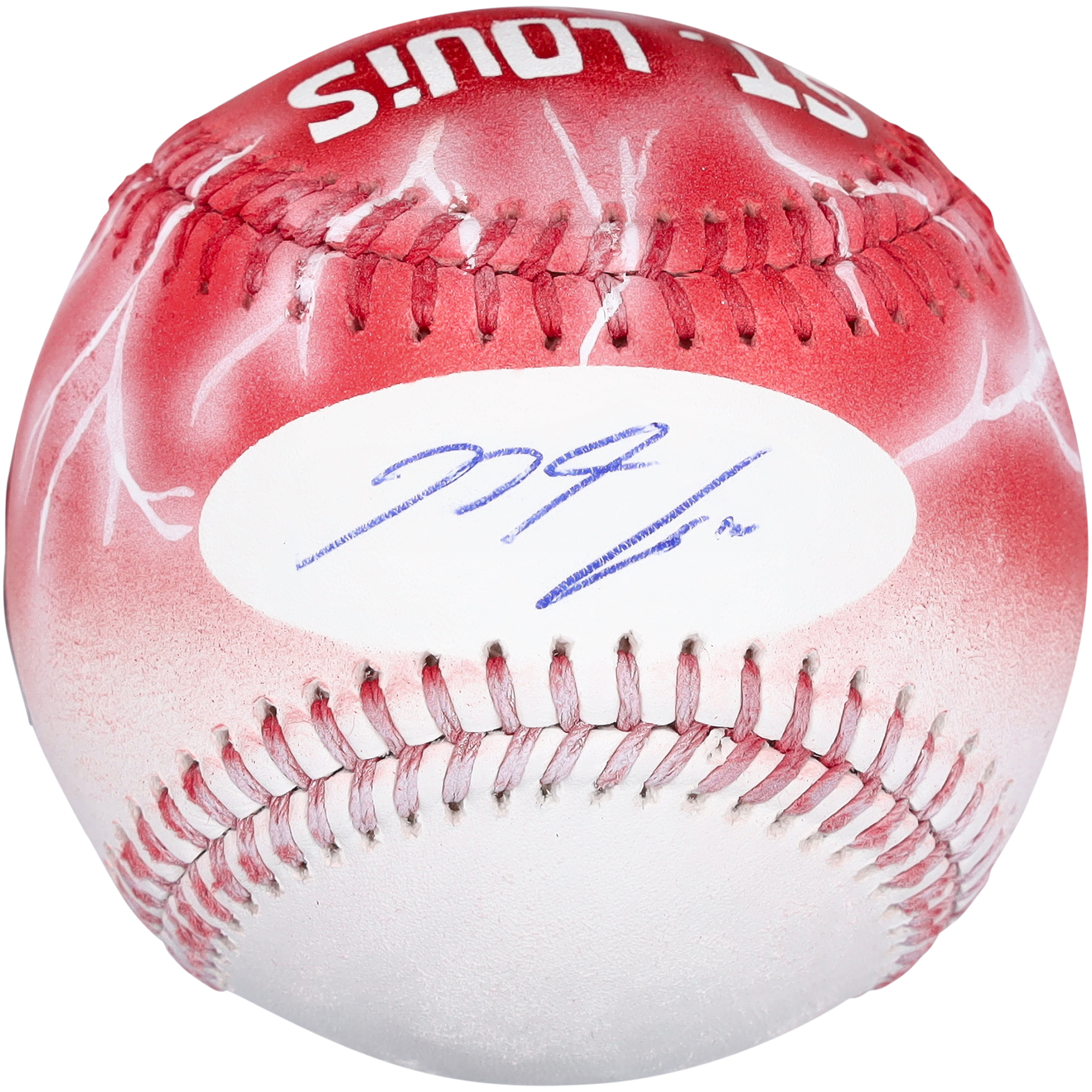 Nolan Arenado St. Louis Cardinals Autographed Rawlings Baseball - Art by Stadium Custom Kicks - Limited Edition #1/1