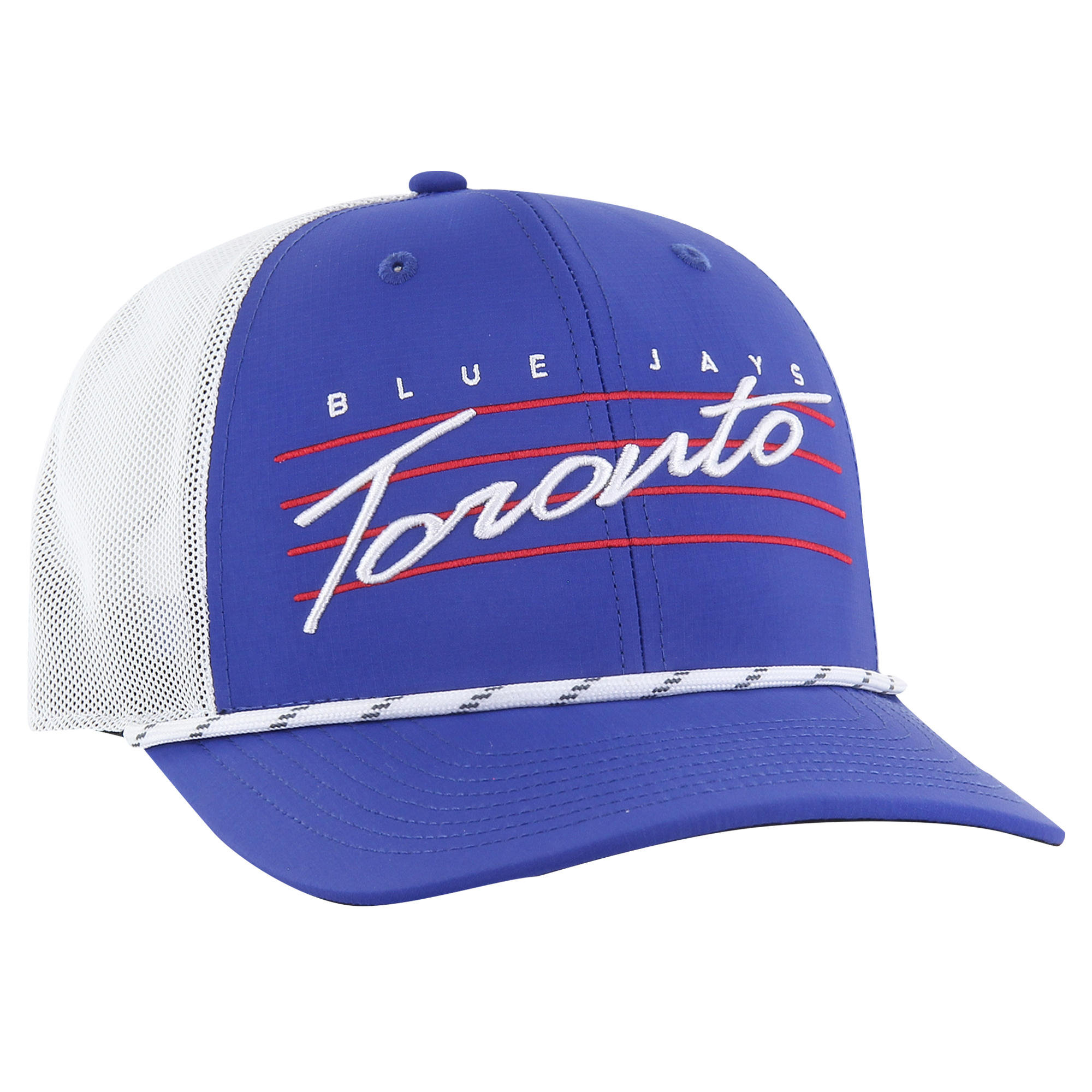Men's '47 Royal Toronto Blue Jays Downburst Trucker Adjustable Hat - Image 2