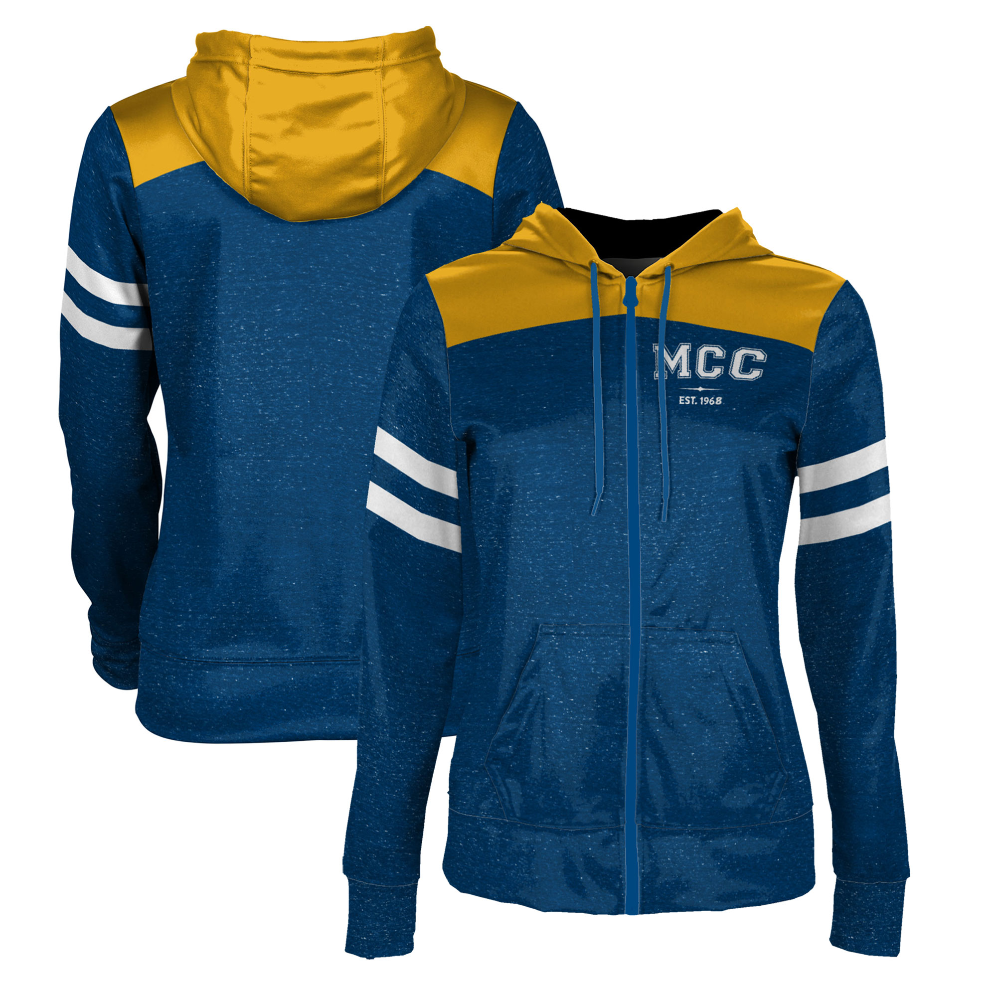 Women's ProSphere Blue Madisonville Community College Game Day Full-Zip Hoodie