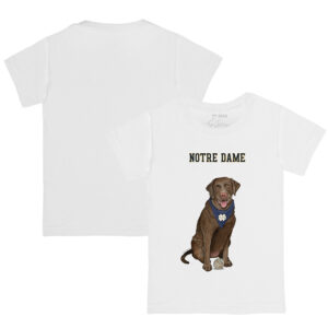 Infant Tiny Turnip White Notre Dame Fighting Irish Chocolate Labrador Retriever T-Shirt