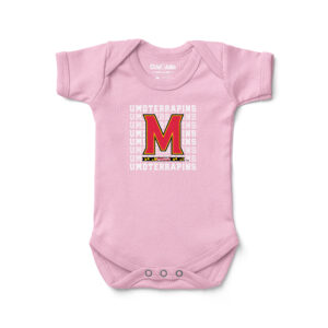 Infant Chad & Jake Pink Maryland Terrapins Retro Bodysuit