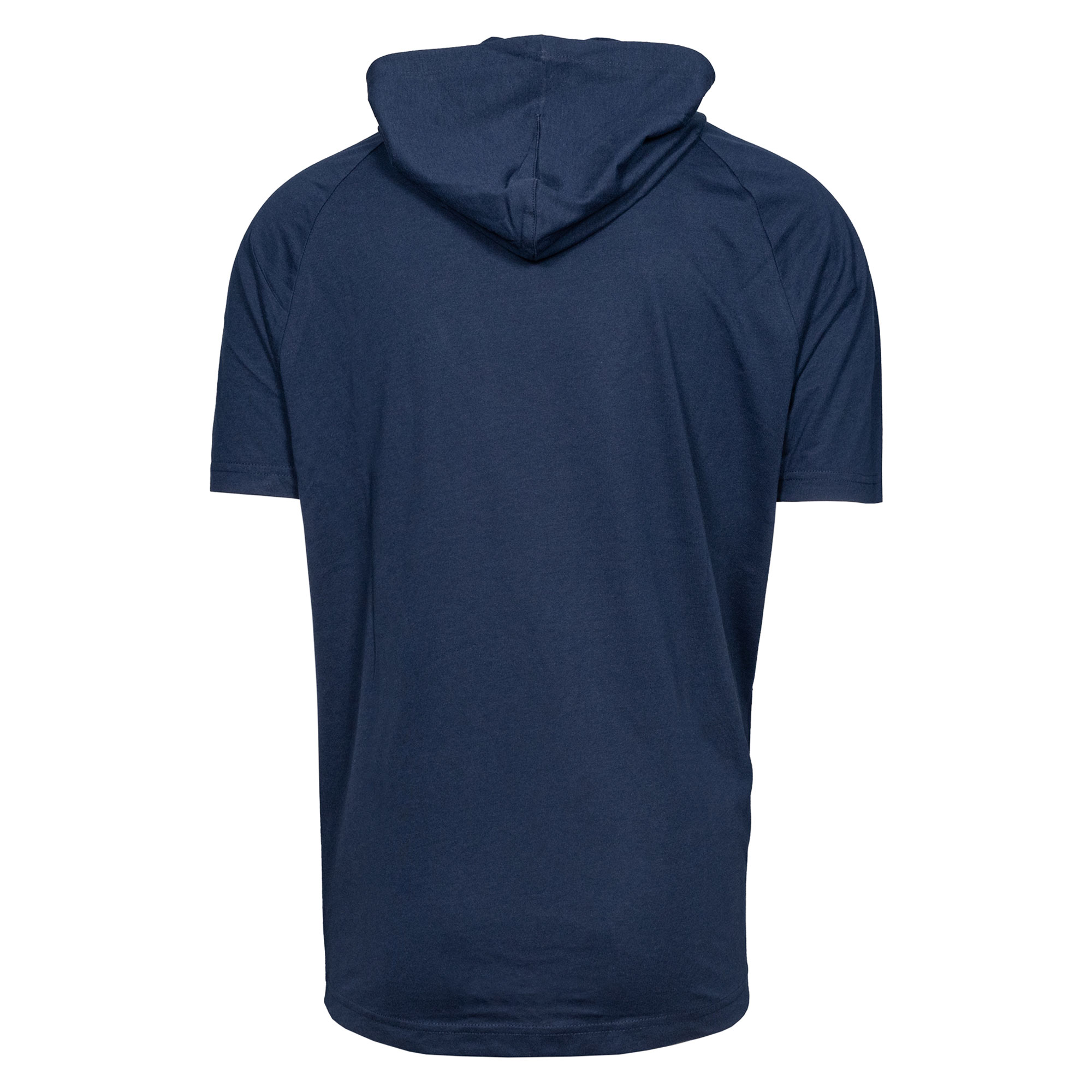 Men's Levelwear Navy Cleveland Guardians Phase Platoon Raglan Short Sleeve Hoodie - Image 4