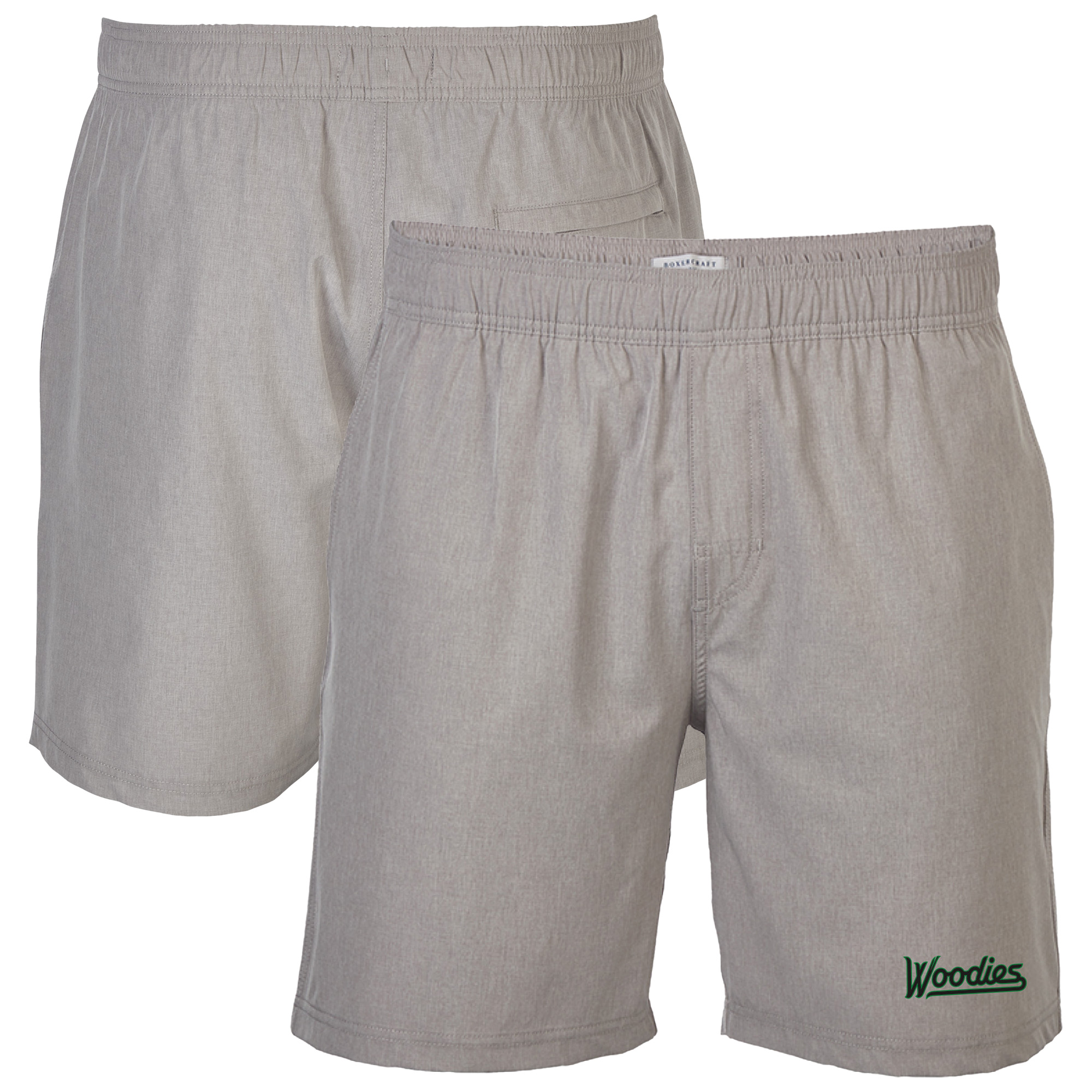 Men's Gray Down East Wood Ducks Riptide Hybrid Shorts - Image 2