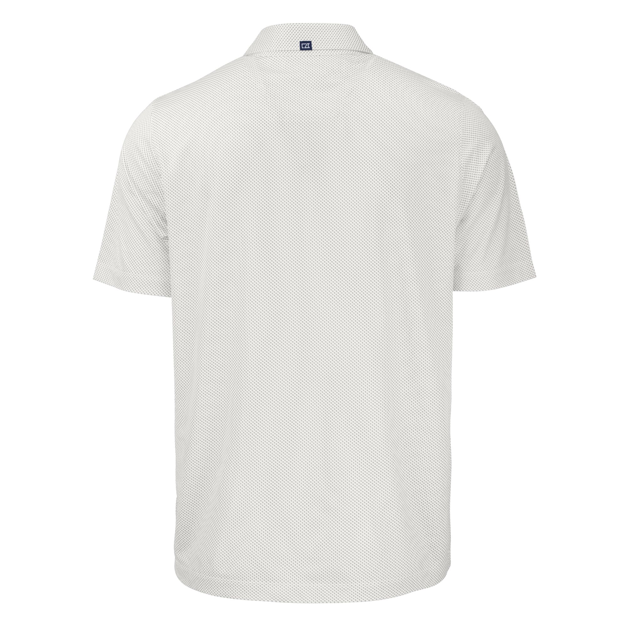 Men's Cutter & Buck White Boston Red Sox Big & Tall Pike Eco Symmetry Print Stretch Recycled Polo - Image 4