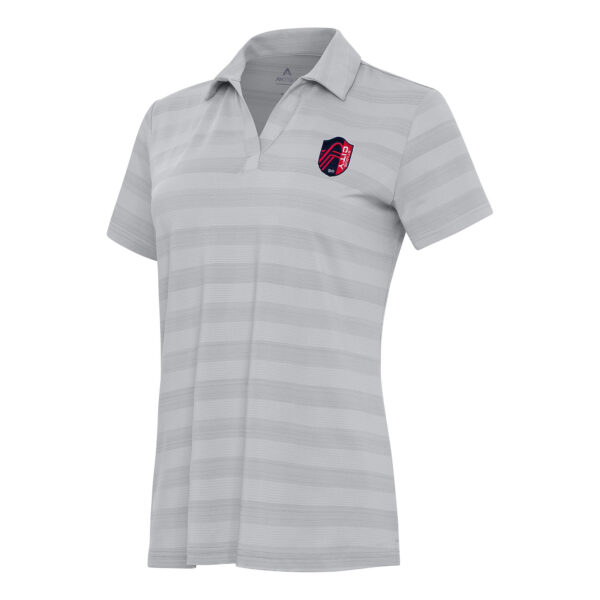 Women's Antigua Gray St. Louis City SC Tunnel Polo