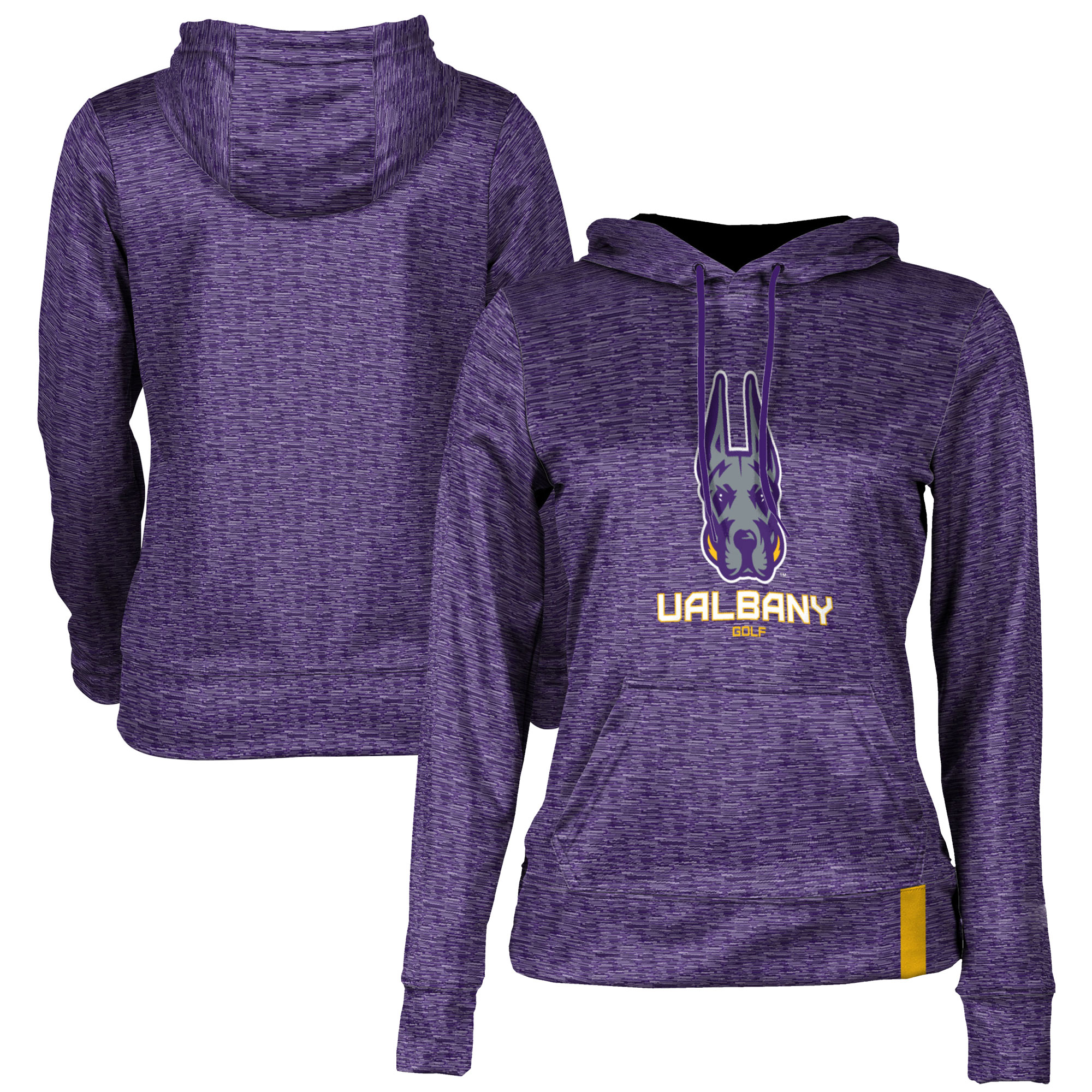 Women's ProSphere Purple UAlbany Great Danes Golf Pullover Hoodie