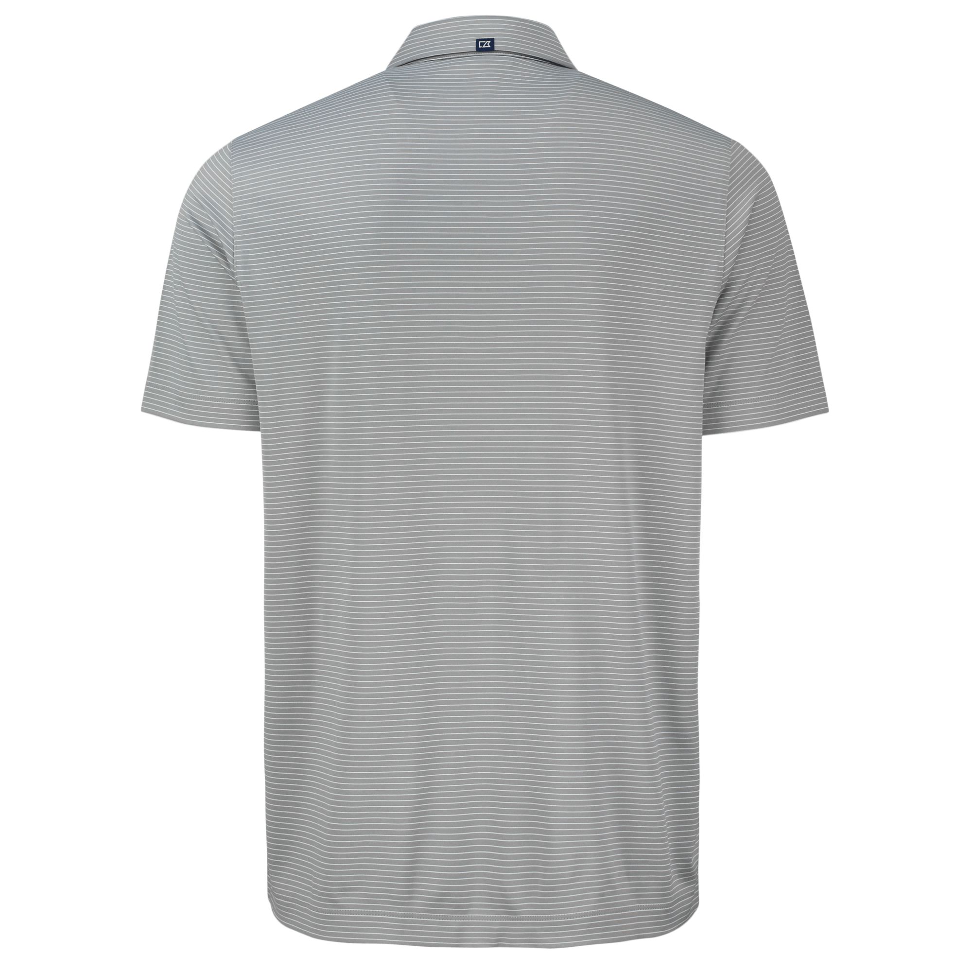 Men's Cutter & Buck Gray Tennessee Titans Forge Eco Fine Line Stripe Polo - Image 4