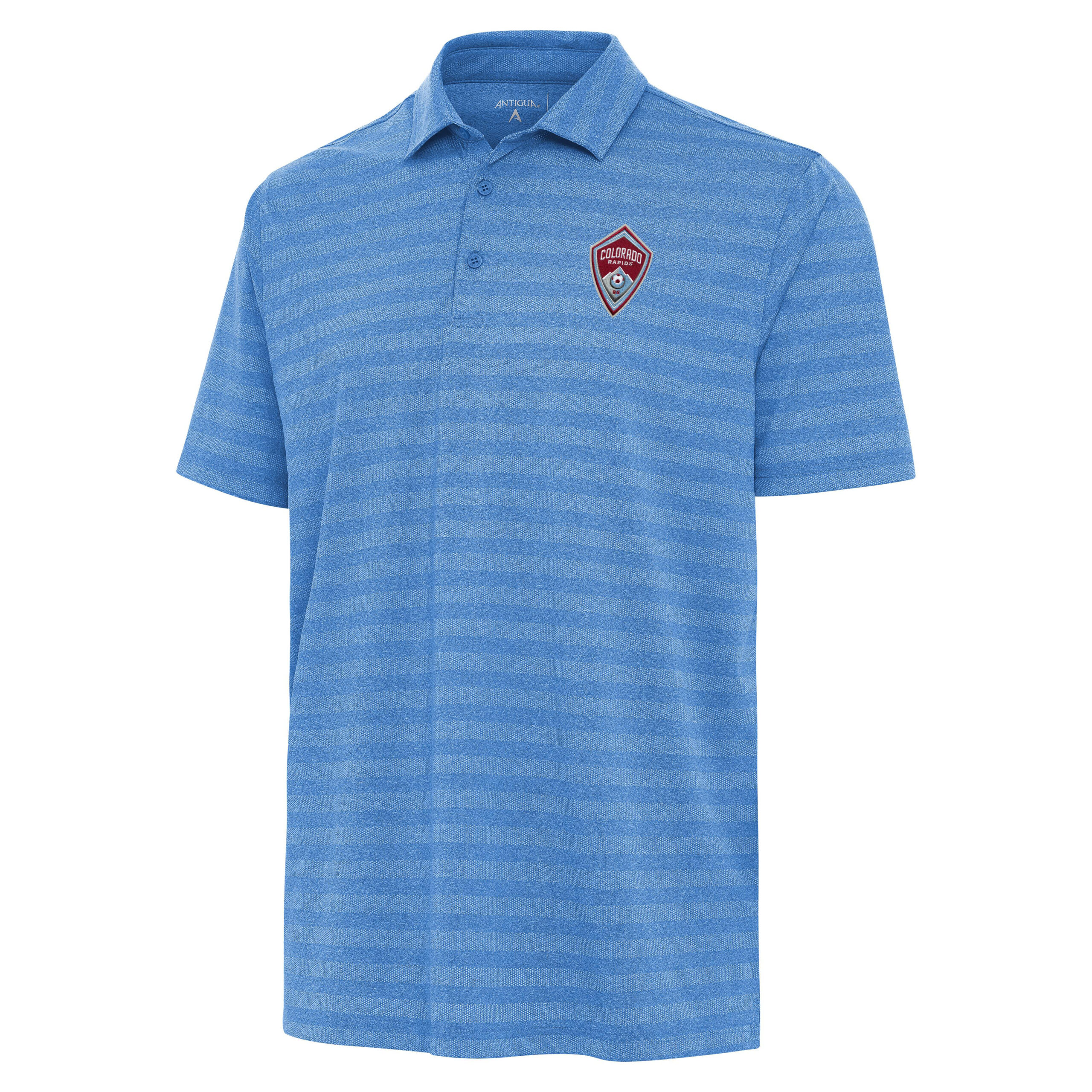 Men's Antigua Heather Blue Colorado Rapids Urge Polo