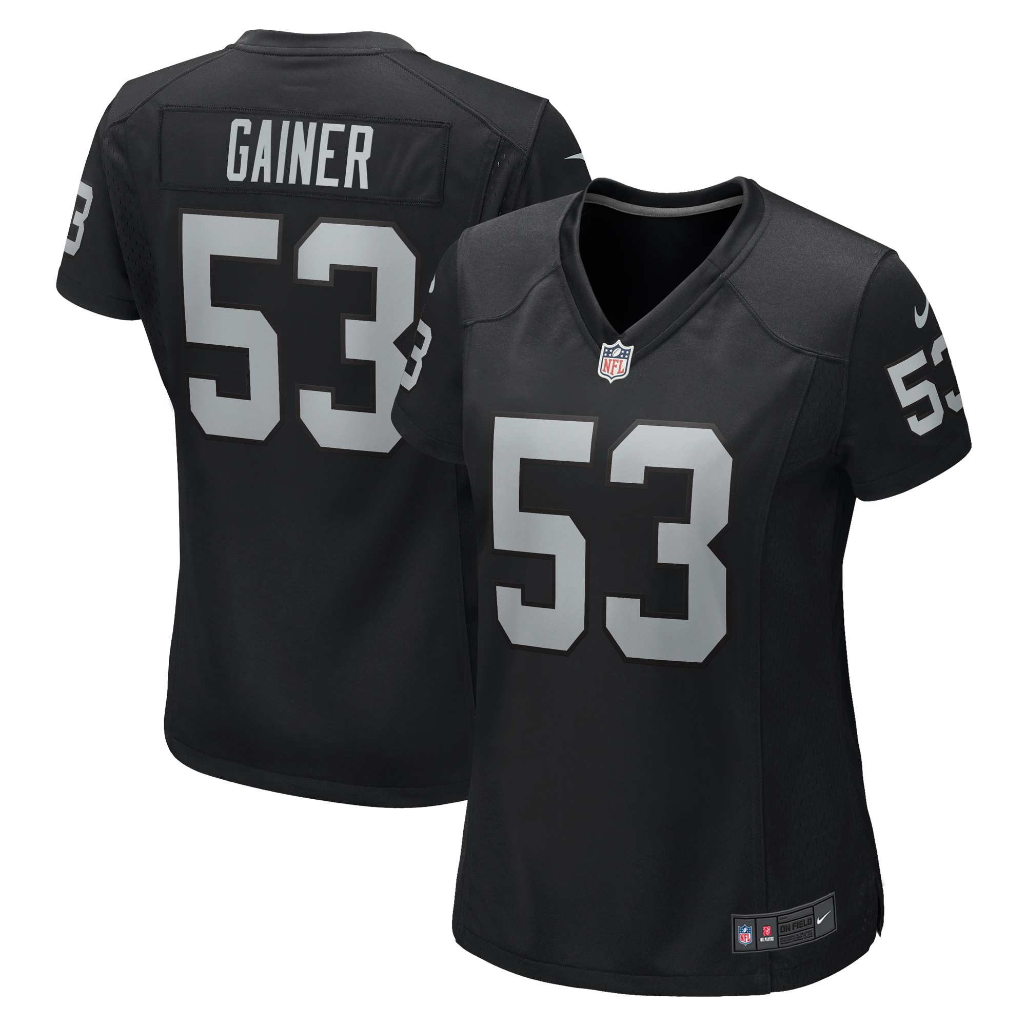 Women's Nike Amari Gainer Black Las Vegas Raiders Game Jersey