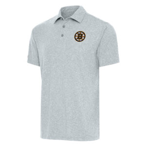 Men's Antigua  Heather Gray Boston Bruins Big & Tall Par 3 Polo