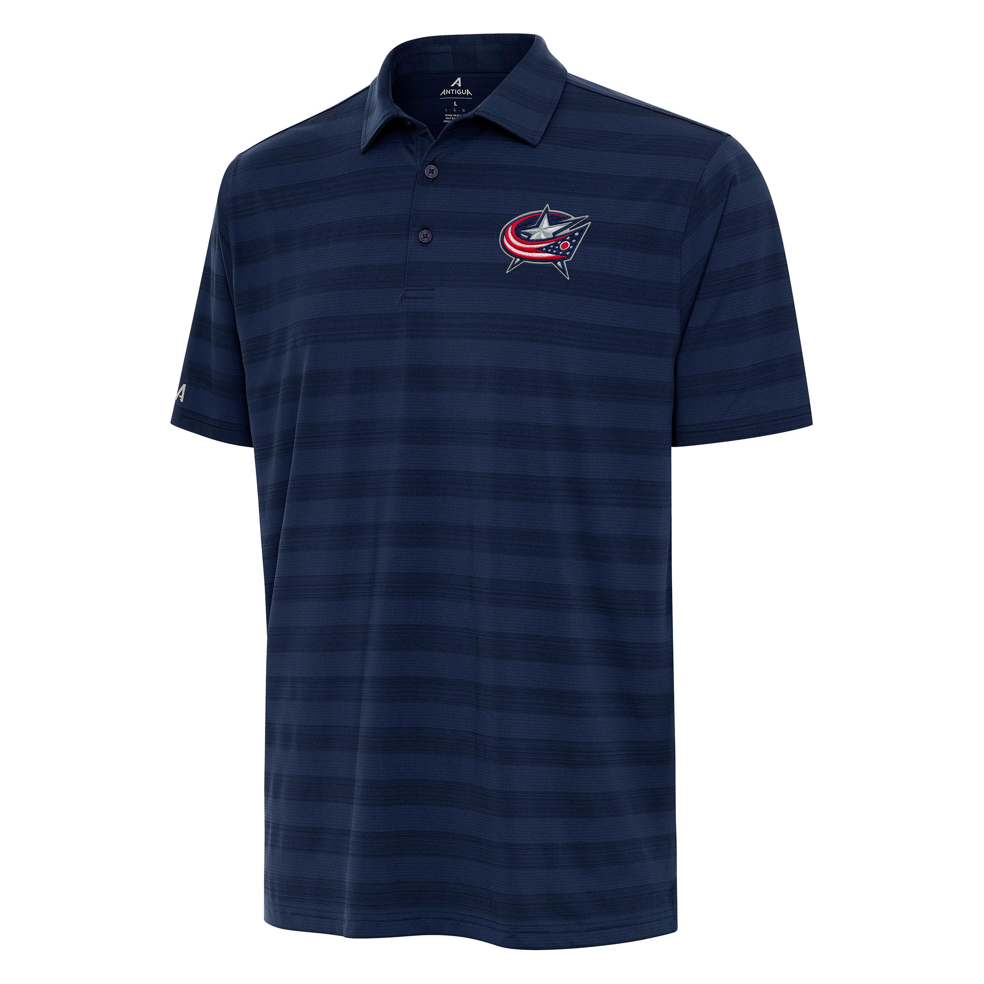 Men's Antigua Navy Columbus Blue Jackets Big & Tall Tunnel Polo