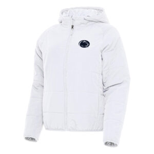 Women's Antigua White Penn State Nittany Lions Universe Full-Zip Puffer Jacket
