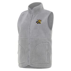 Women's Antigua  Gray Wichita State Shockers Nostalgic Full-Zip Vest