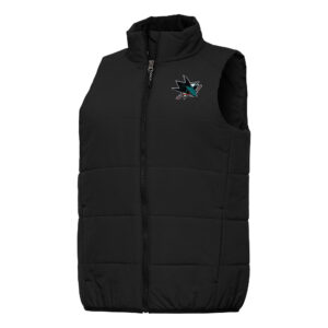 Women's Antigua Black San Jose Sharks Experience Full-Zip Vest