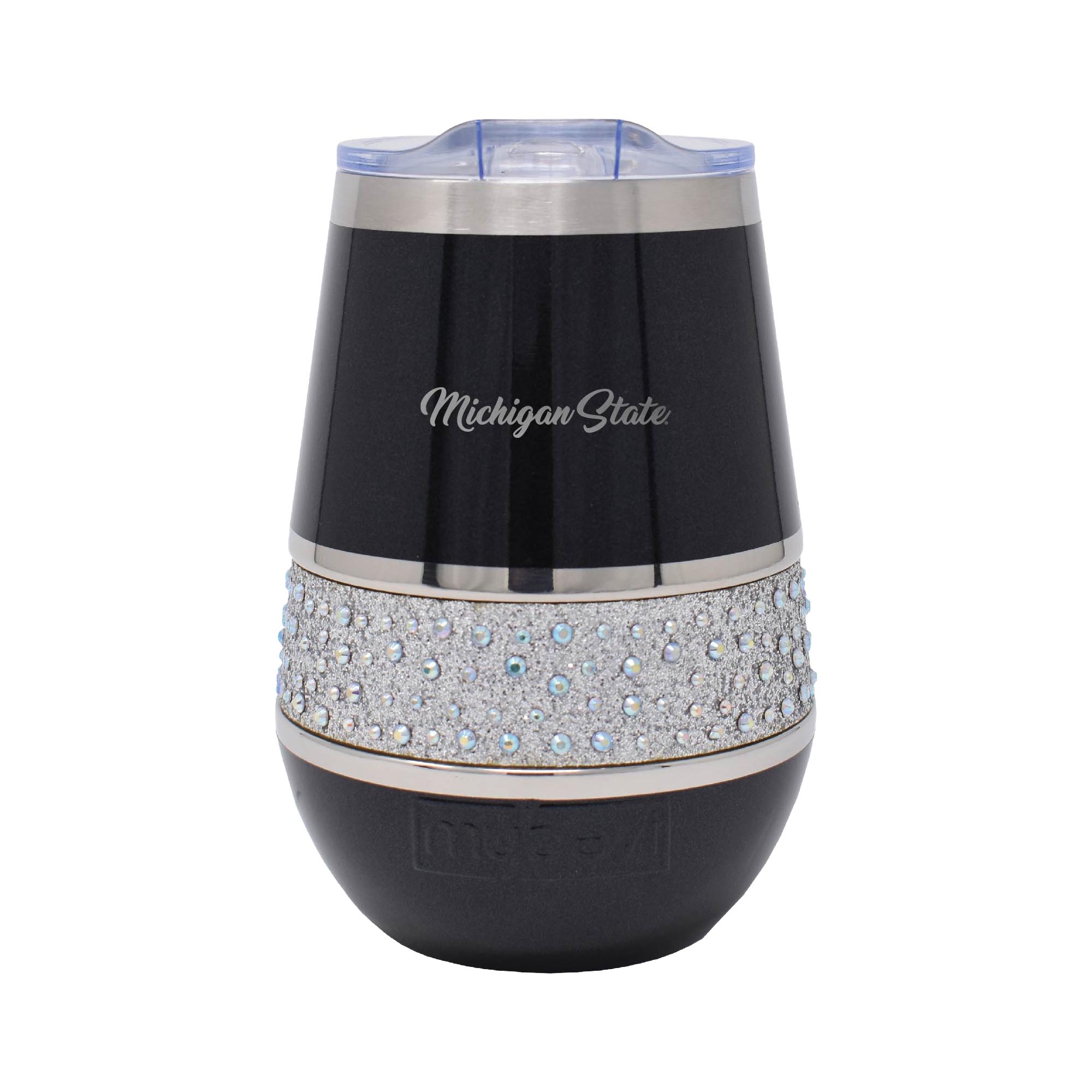 Black Michigan State Spartans 12oz. MyBevi Rhinestone Hollywood Rocks Tumbler