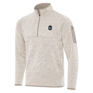 Men's Antigua  Cream NJ/NY Gotham FC Fortune Quarter-Zip Jacket