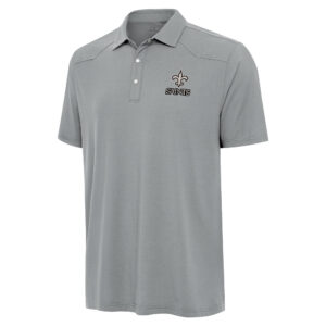 Men's Antigua  Gray New Orleans Saints Western Polo
