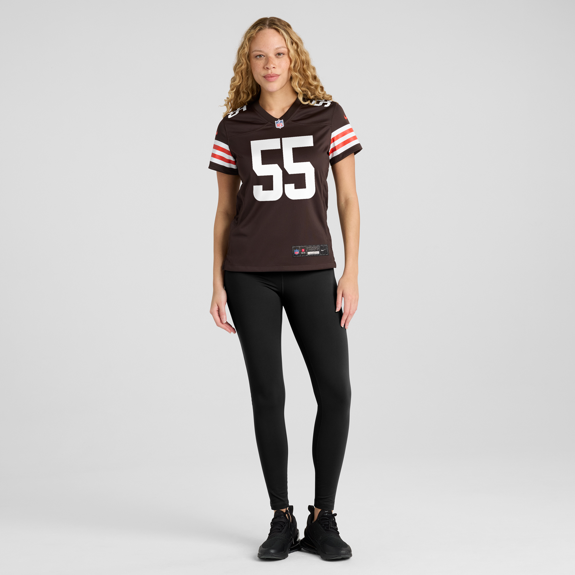 Women's Nike Ethan Pocic Brown Cleveland Browns Game Jersey - Image 5