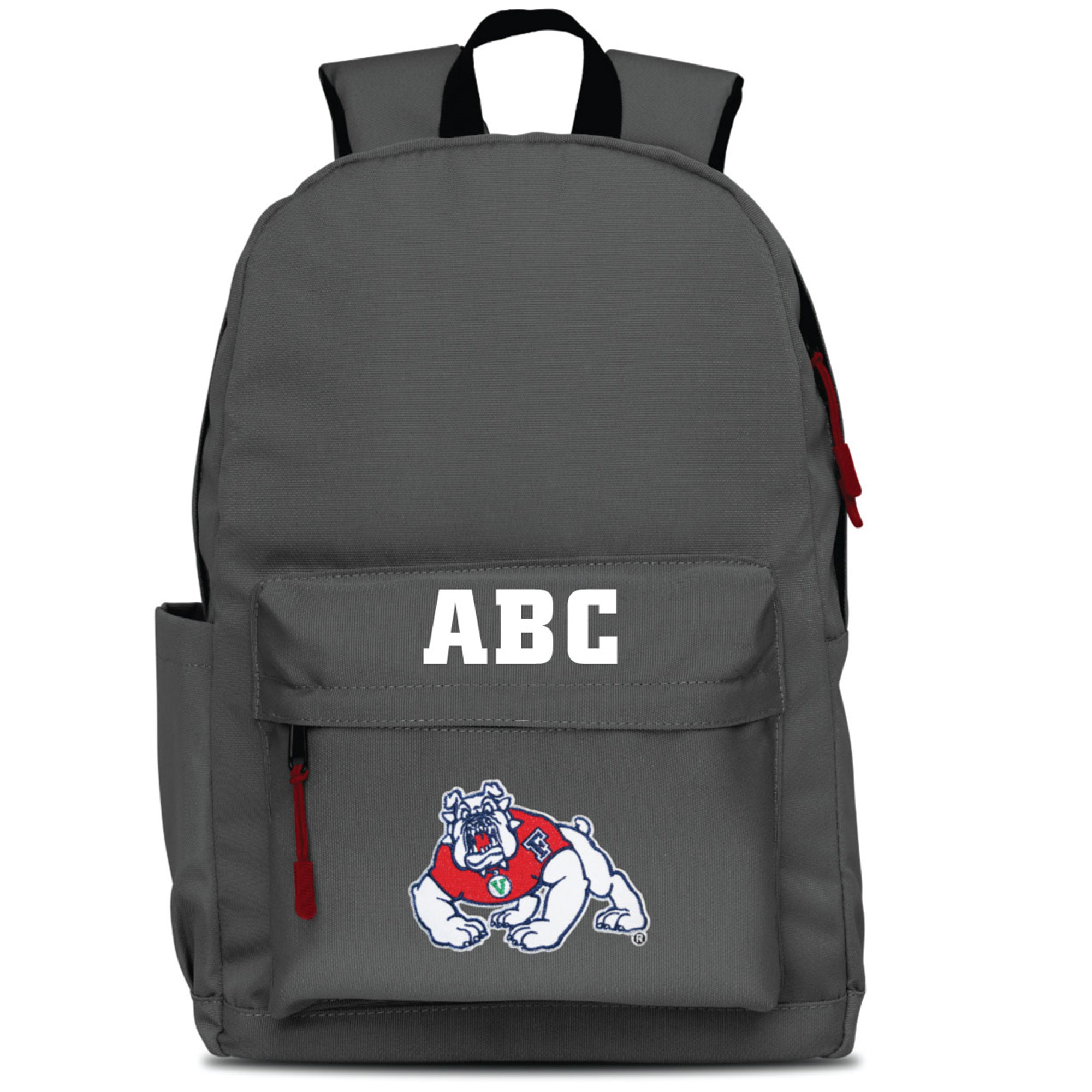 MOJO Gray Fresno State Bulldogs Personalized Campus Laptop Backpack