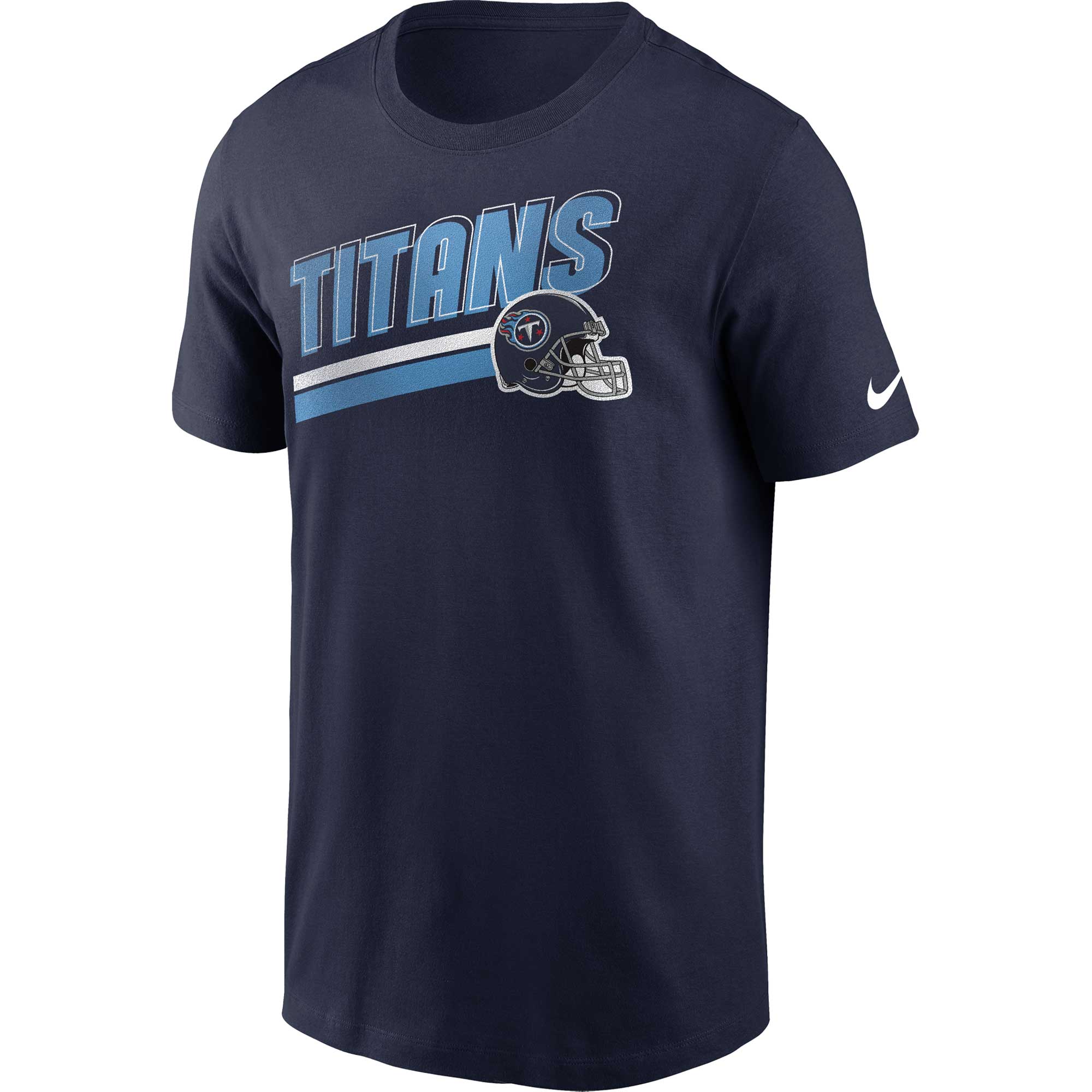 Men's Nike Navy Tennessee Titans Essential Blitz Lockup T-Shirt - Image 6