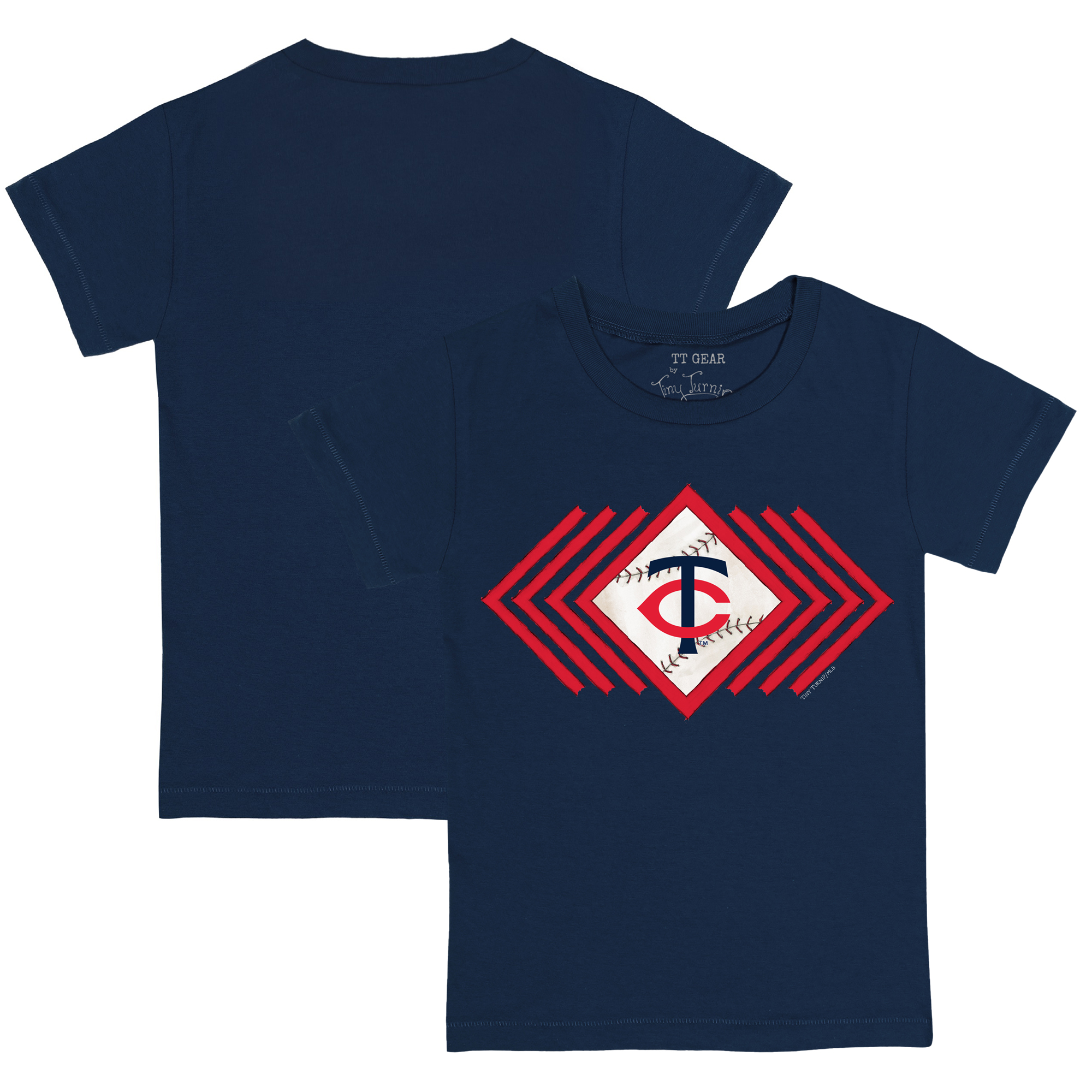 Youth Tiny Turnip Navy Minnesota Twins Prism Arrows T-Shirt