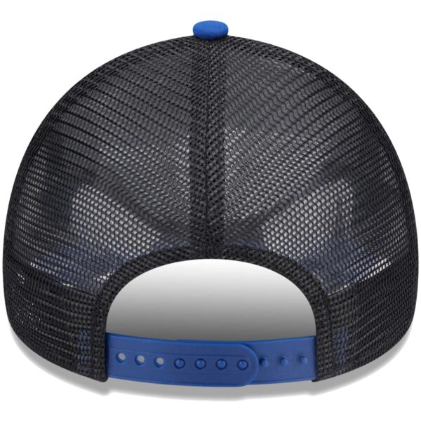 Men's New Era Blue Chelsea Overlay E-Frame Trucker Snapback Hat - Image 10
