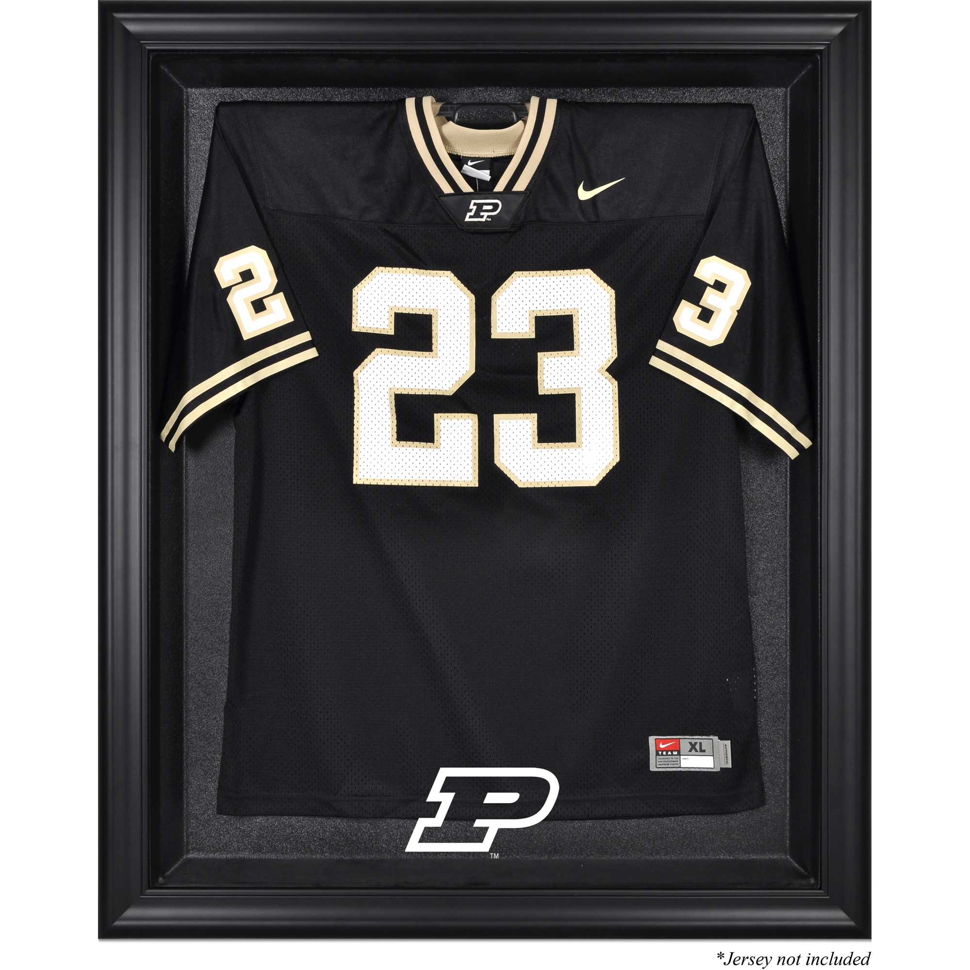 Purdue Boilermakers Black Framed Logo Jersey Display Case