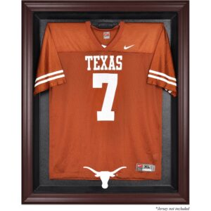 Texas Longhorns Mahogany Framed Logo Jersey Display Case