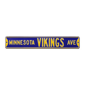Purple Minnesota Vikings 6" x 36" Steel Street Sign