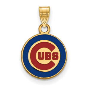 Women's Chicago Cubs Gold-Plated Enamel Pendant