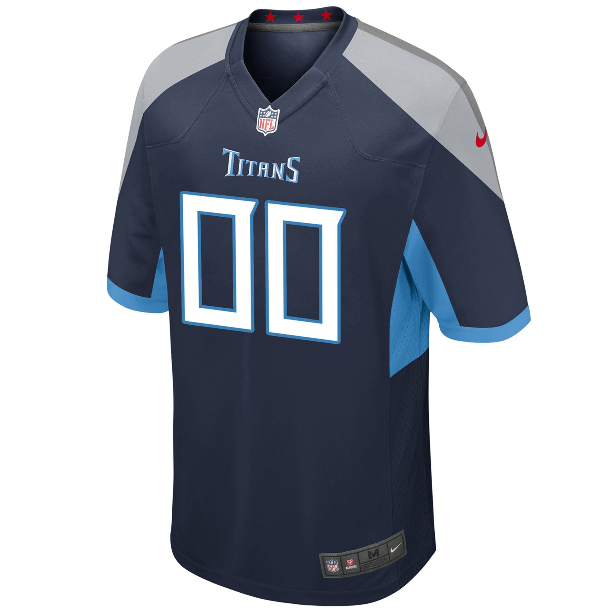 Youth Nike Tennessee Titans Navy Custom Game Jersey - Image 3
