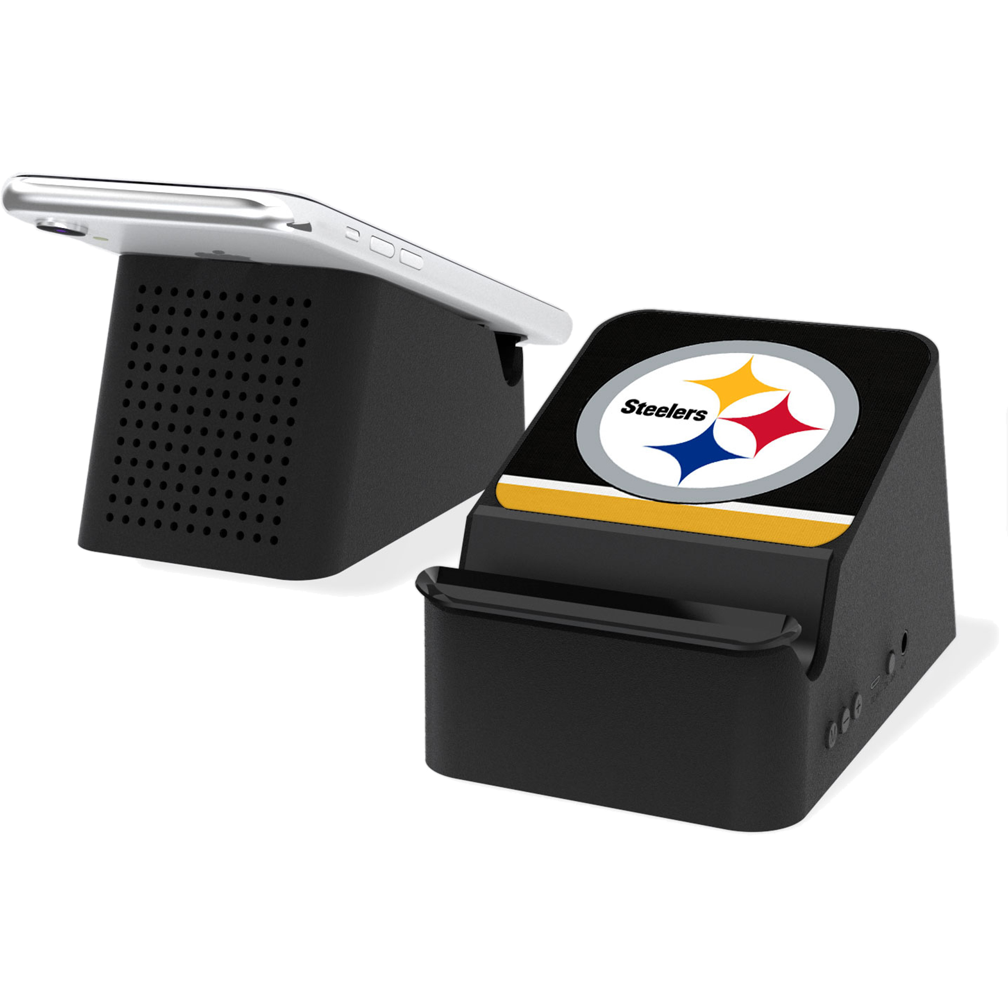 Pittsburgh Steelers Wireless Charging Station and Bluetooth Speaker