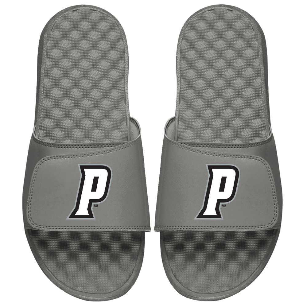 Men's ISlide Gray Providence Friars Secondary Logo Slide Sandals