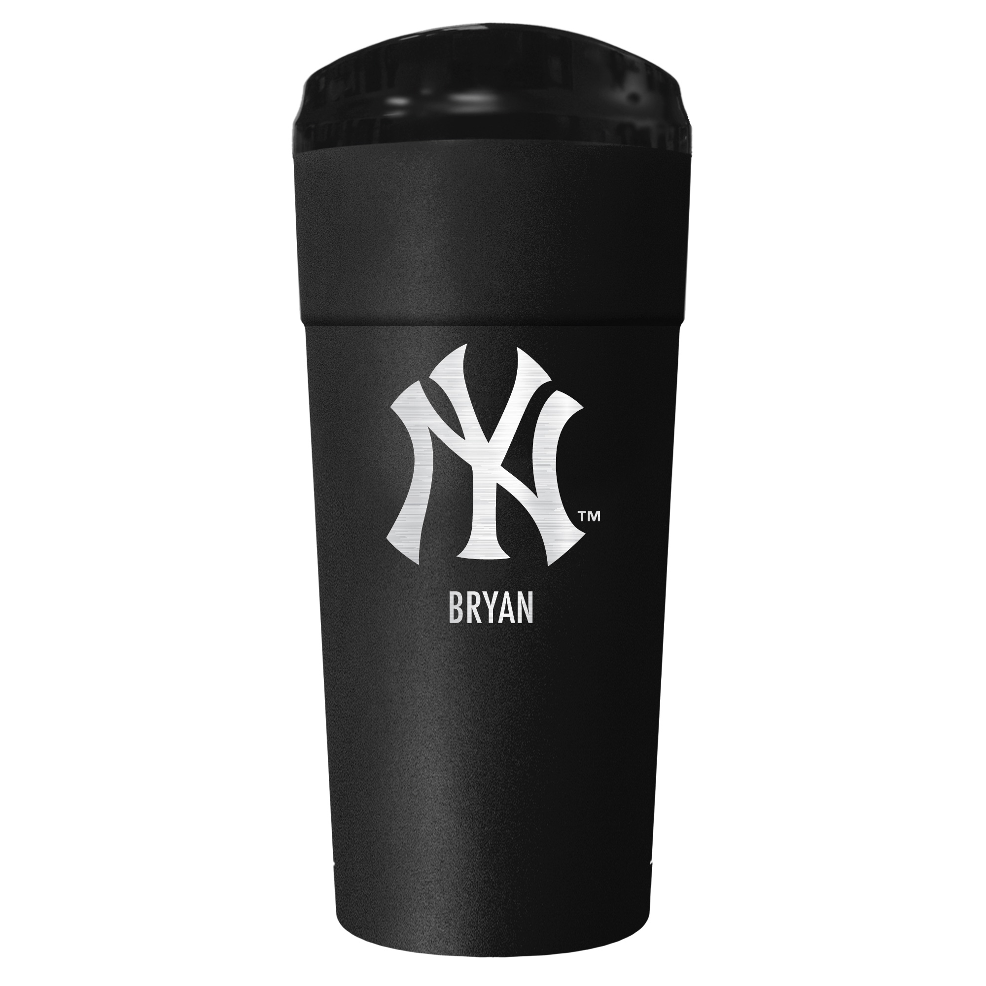 Black New York Yankees 24oz. Personalized Stealth Travel Tumbler - Image 4