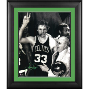 Fanatics Authentic Larry Bird Boston Celtics Framed Autographed 16'' x 20'' Cigar Celebration Photograph